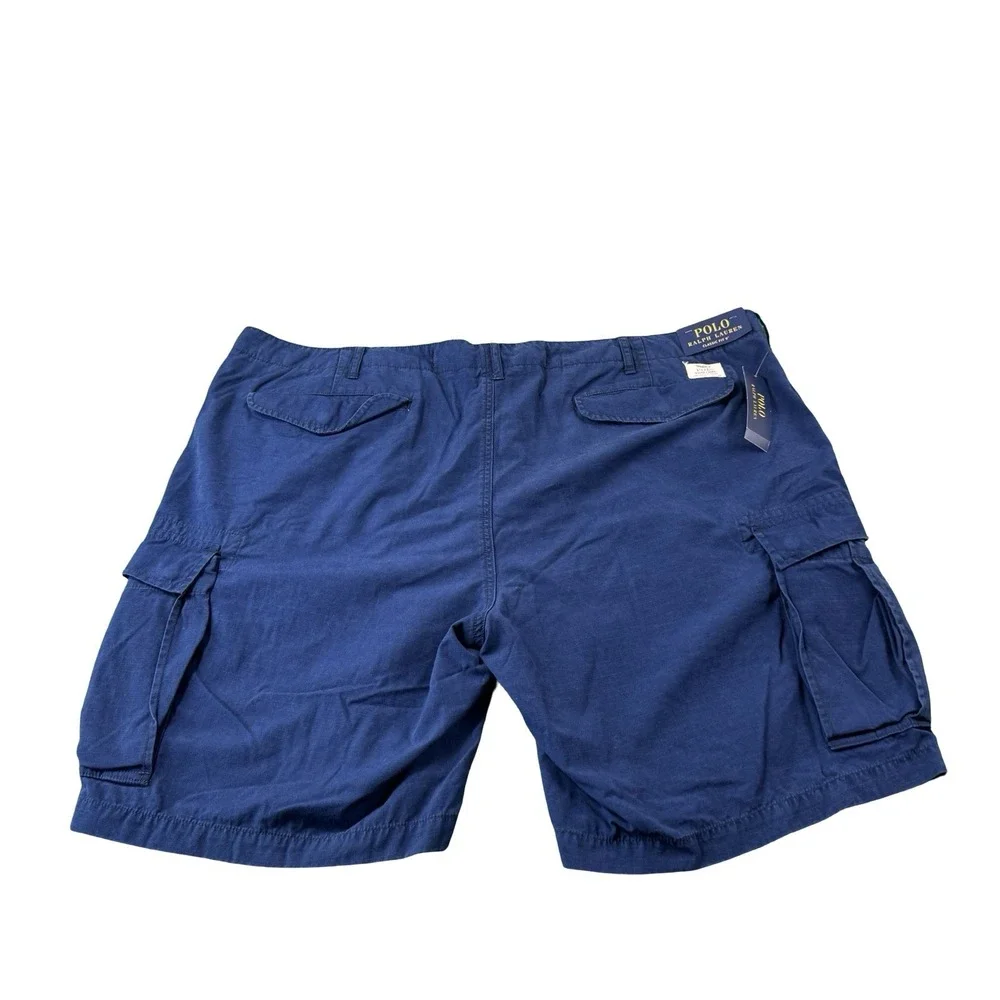 Polo Ralph Lauren Navy Blue Fatigue Ripstop RL67 Cargo Fatigue Short SZ 46B NWT